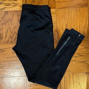 Black Athletic Leggings with Pocket